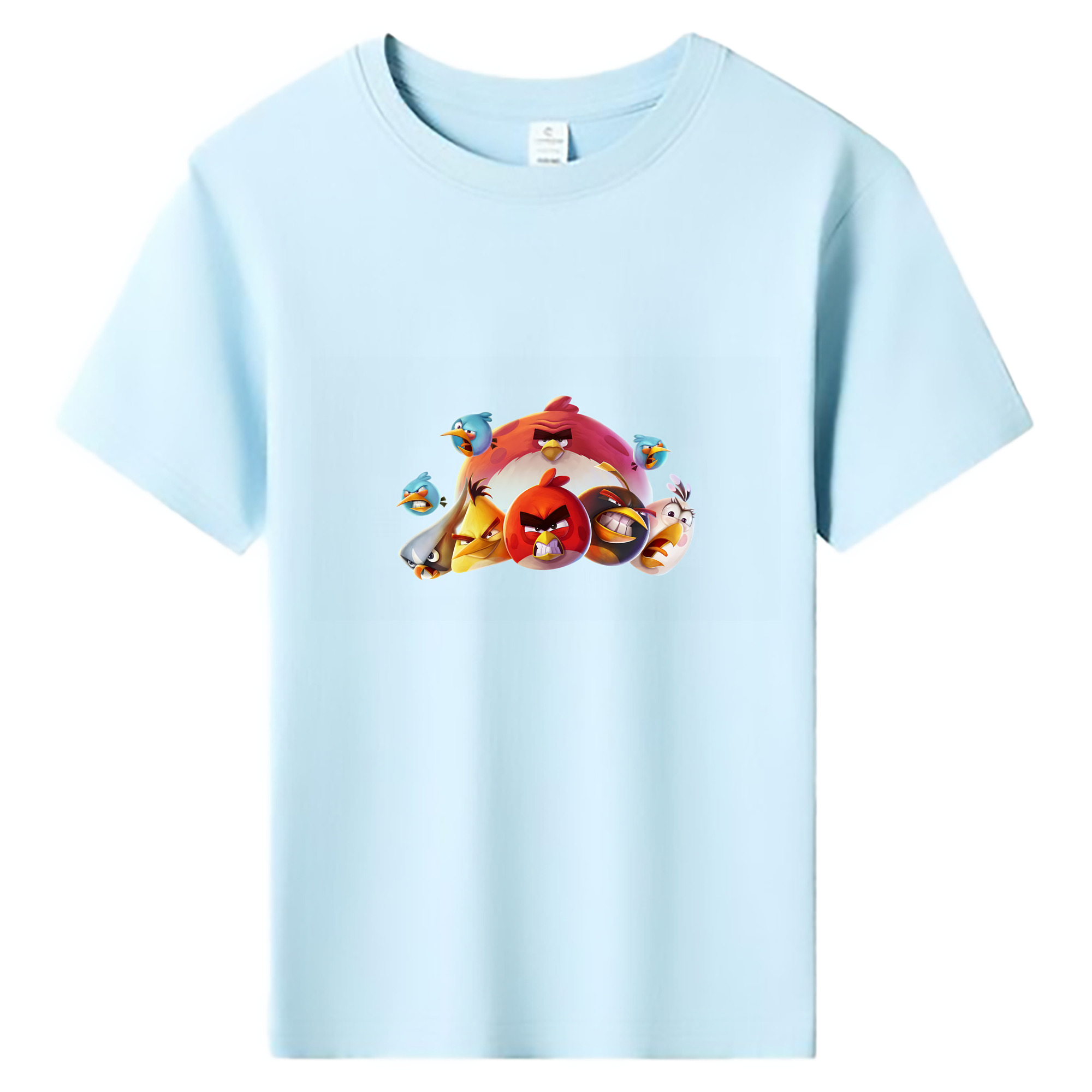 （画像用） Angry Birds アングリーバード 綿100％キッズTシャツ（フロントプリント）